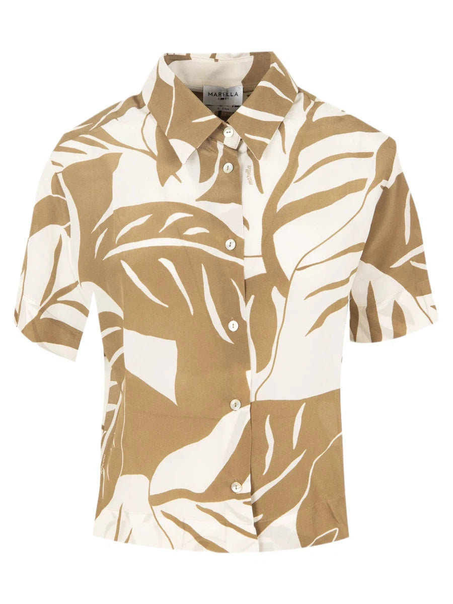 Camicia Autocar in Crêpe de Chine di Seta-Marella-Camicie-Vittorio Citro Boutique