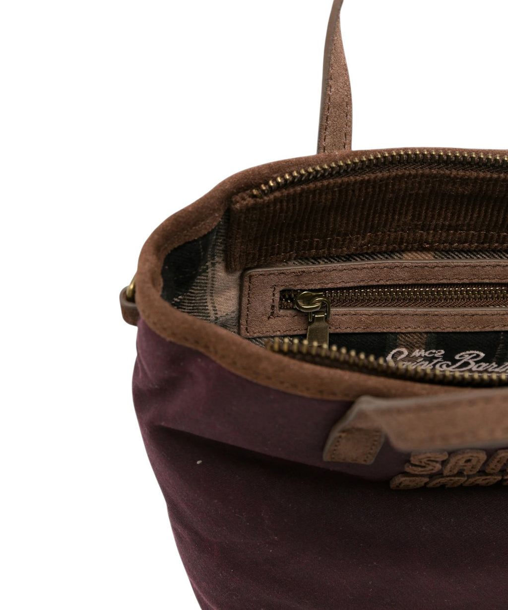 Mc2 Saint Barth Borsa City Mini in Cotone Cerato