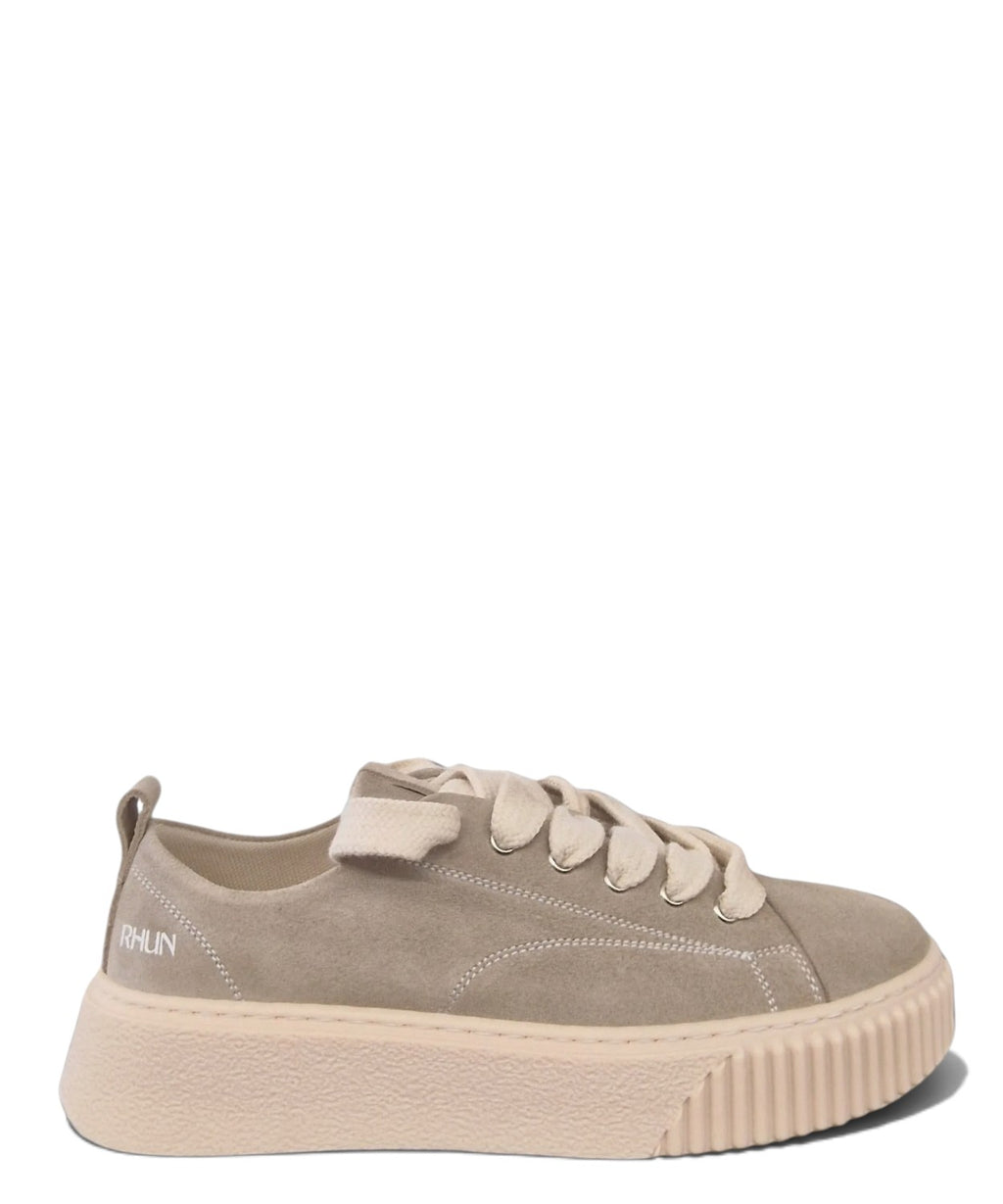 Rhun Sneakers 2006 i ruskind med platformsål