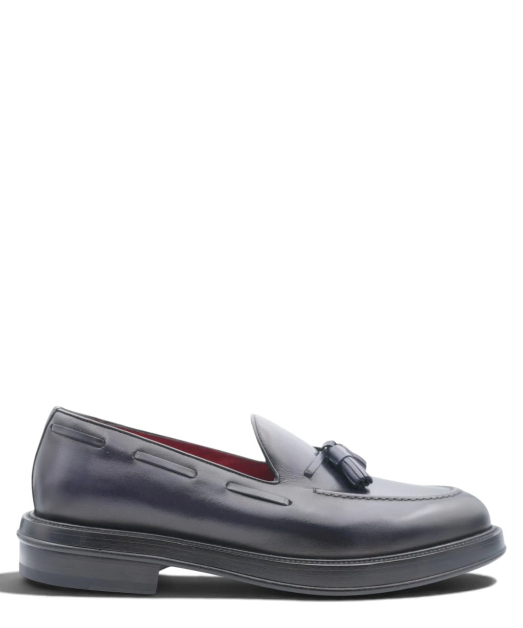 Mocassino Uomo Blu Navy con Nappine Barrett