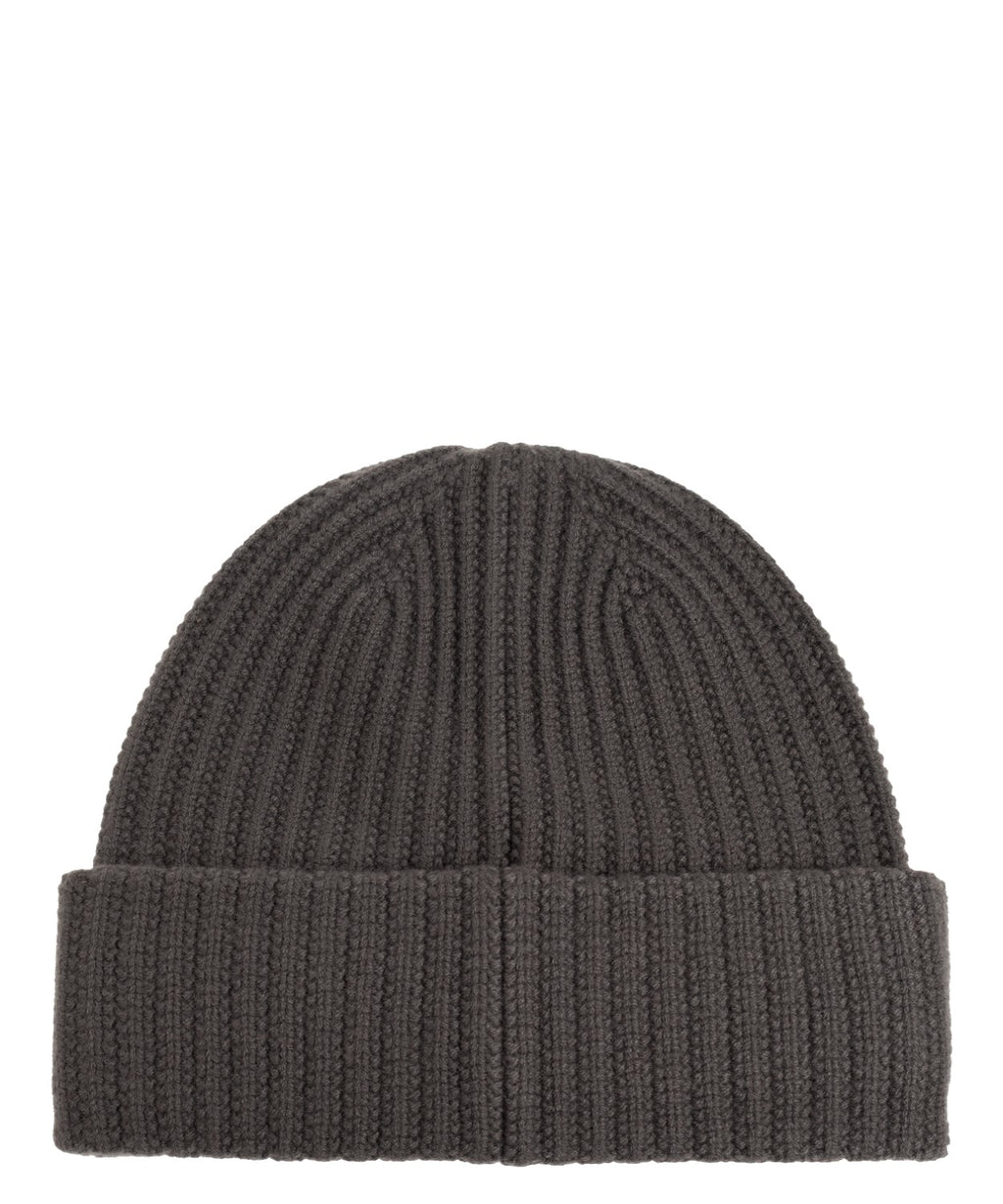 Berretto Emporio Armani in lana con logo ricamato