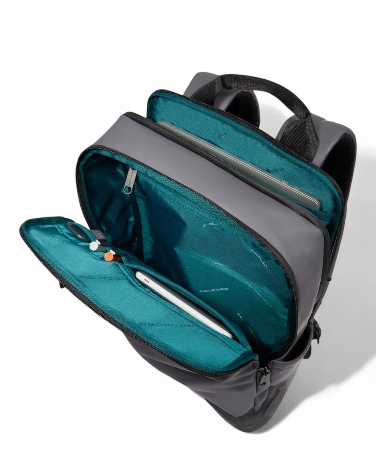 Piquadro Corner Zaino Porta PC 15,6" in Tessuto Riciclato-Piquadro-Zaini-Vittorio Citro Boutique