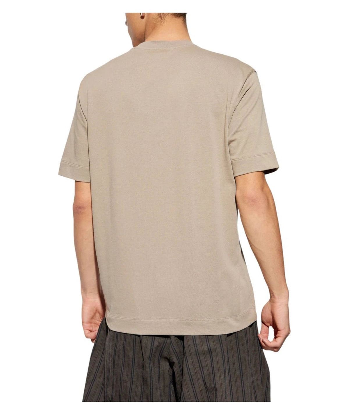 T-shirt in jersey heavy con ricamo logo a rilievo ASV-T-shirt-Emporio Armani-Vittorio Citro Boutique