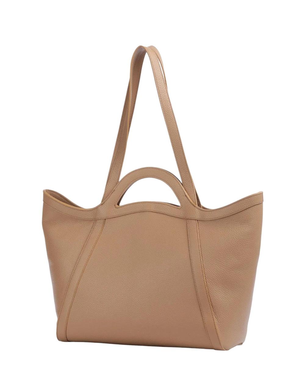 Borsa Shopper Amalia in Pelle Granulata-Coccinelle-Borse a spalla-Vittorio Citro Boutique