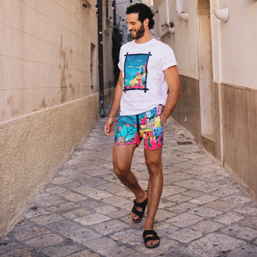 Boxer stampa Procida-Costumi da bagno-Move-Vittorio Citro Boutique