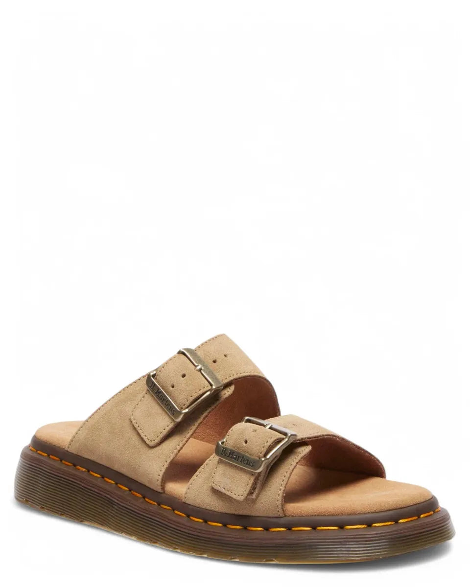 Sandali Josef in Camoscio Brox Suede con Doppia Fibbia-Dr. Martens-Sandali-Vittorio Citro Boutique