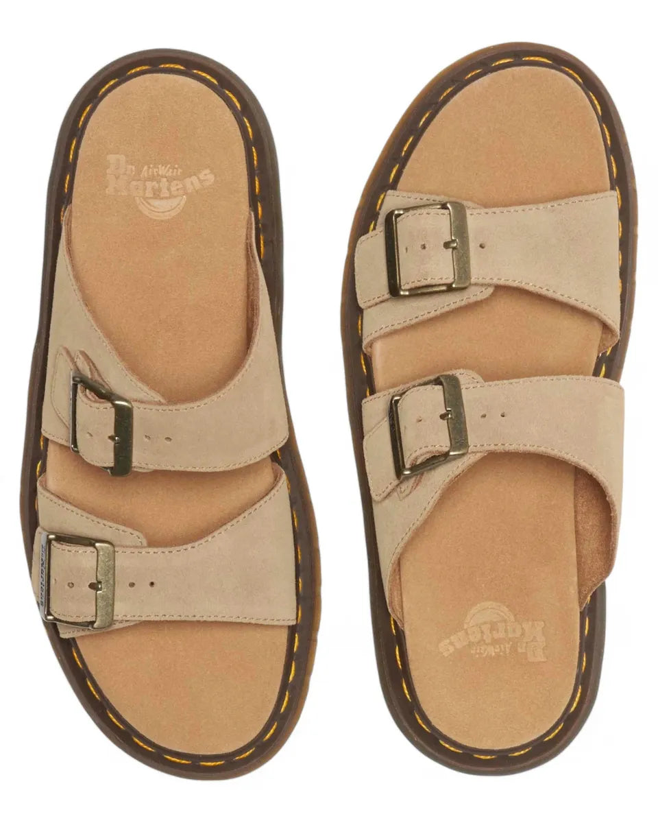 Sandali Josef in Camoscio Brox Suede con Doppia Fibbia-Dr. Martens-Sandali-Vittorio Citro Boutique