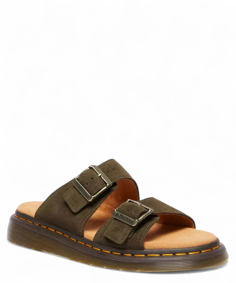 Sandali Josef in Camoscio Brox Suede con Doppia Fibbia-Sandali-Dr. Martens-Vittorio Citro Boutique
