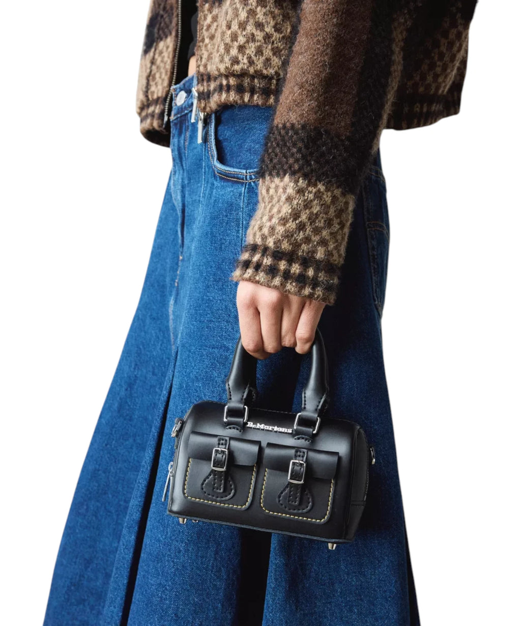 Mini Borsa Dr. Martens in Pelle Kiev con Manici e Tracolla