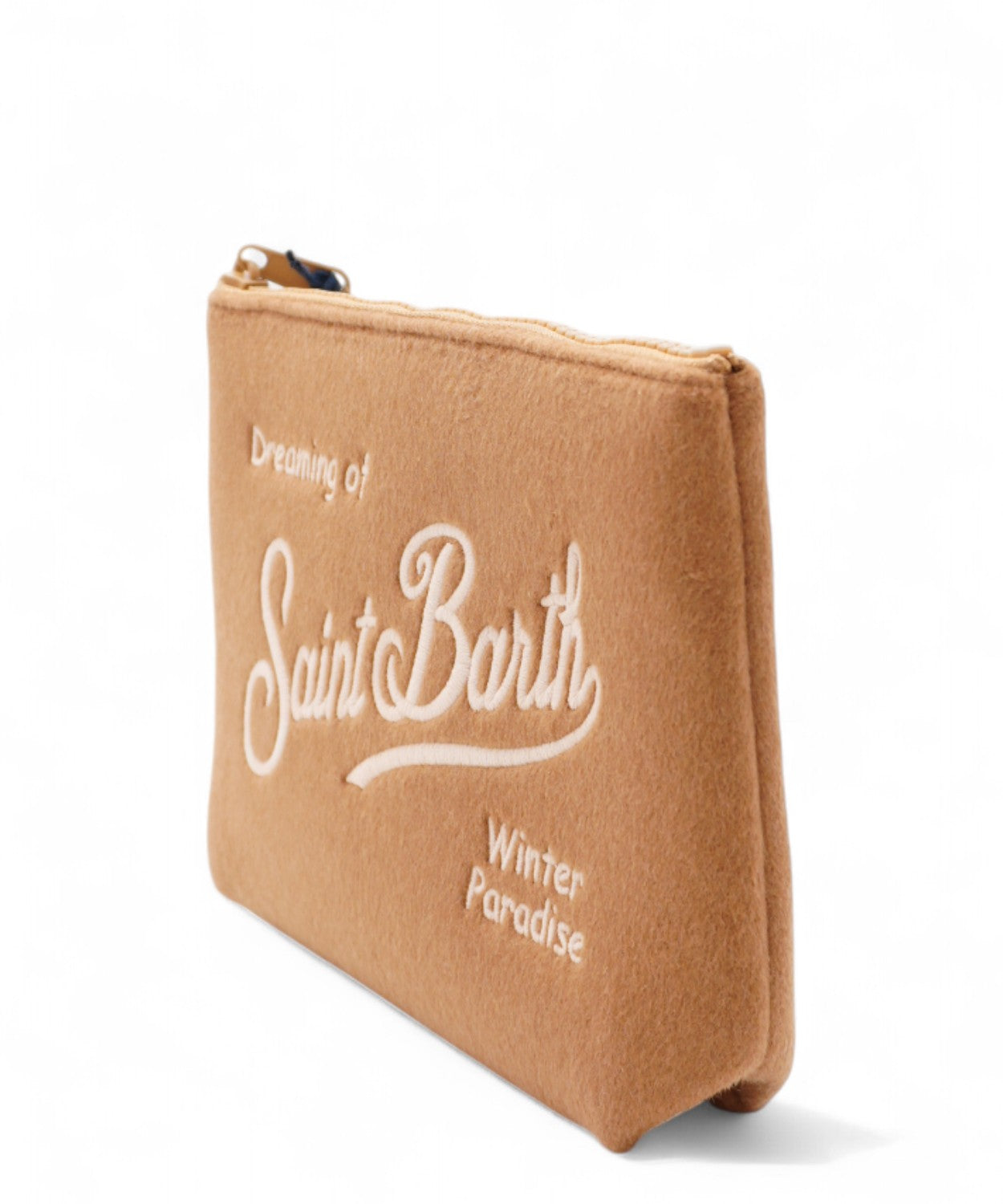 Aline Felt in misto lana con logo-Mc2 Saint Barth-Pochette-Vittorio Citro Boutique