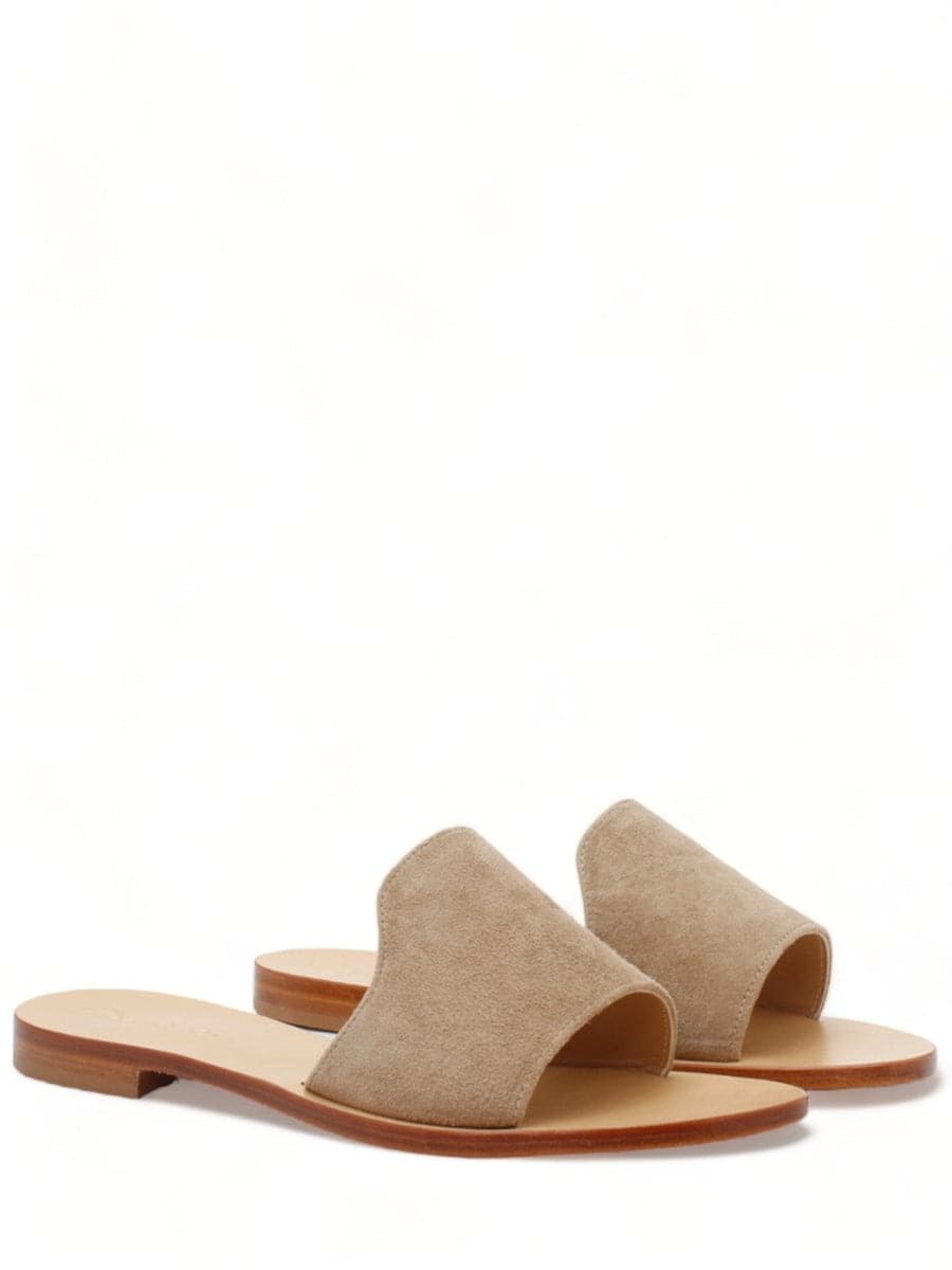 Slippers in camoscio-Capri Vittorio Citro-Sandali-Vittorio Citro Boutique