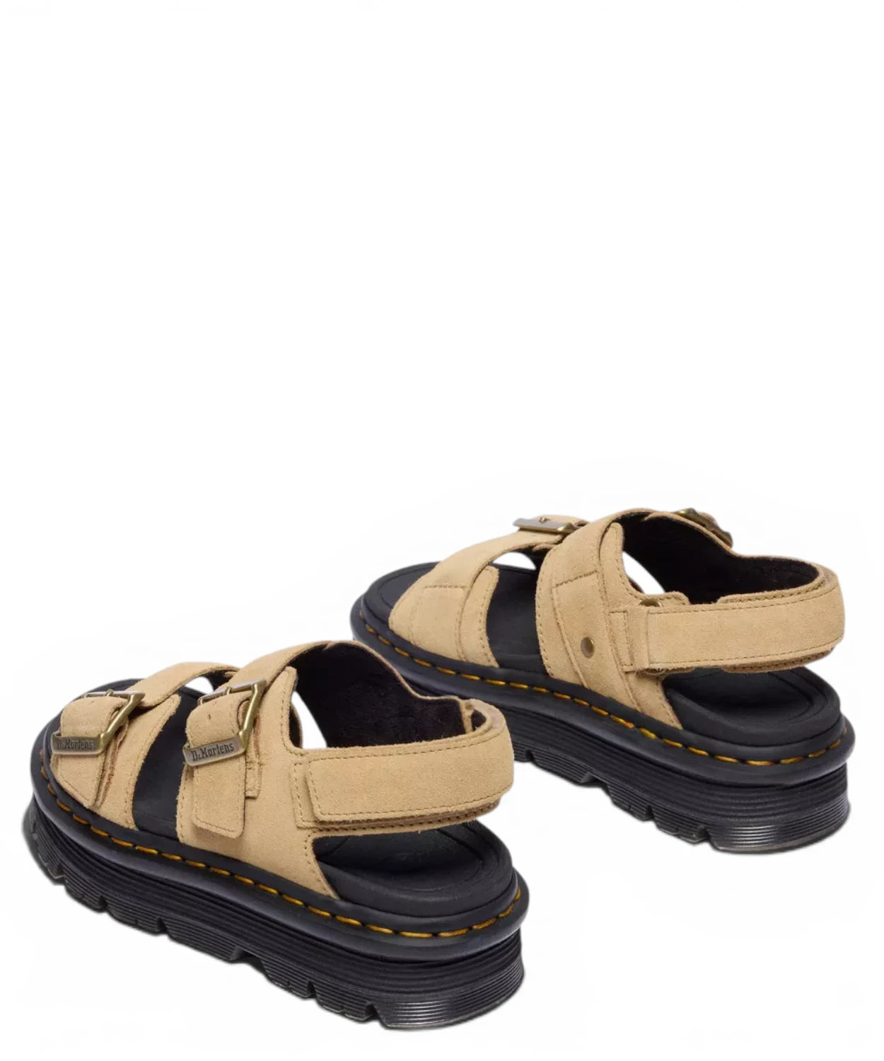 Dr. Martens Zebzag Suede Sandals with Platform Sole