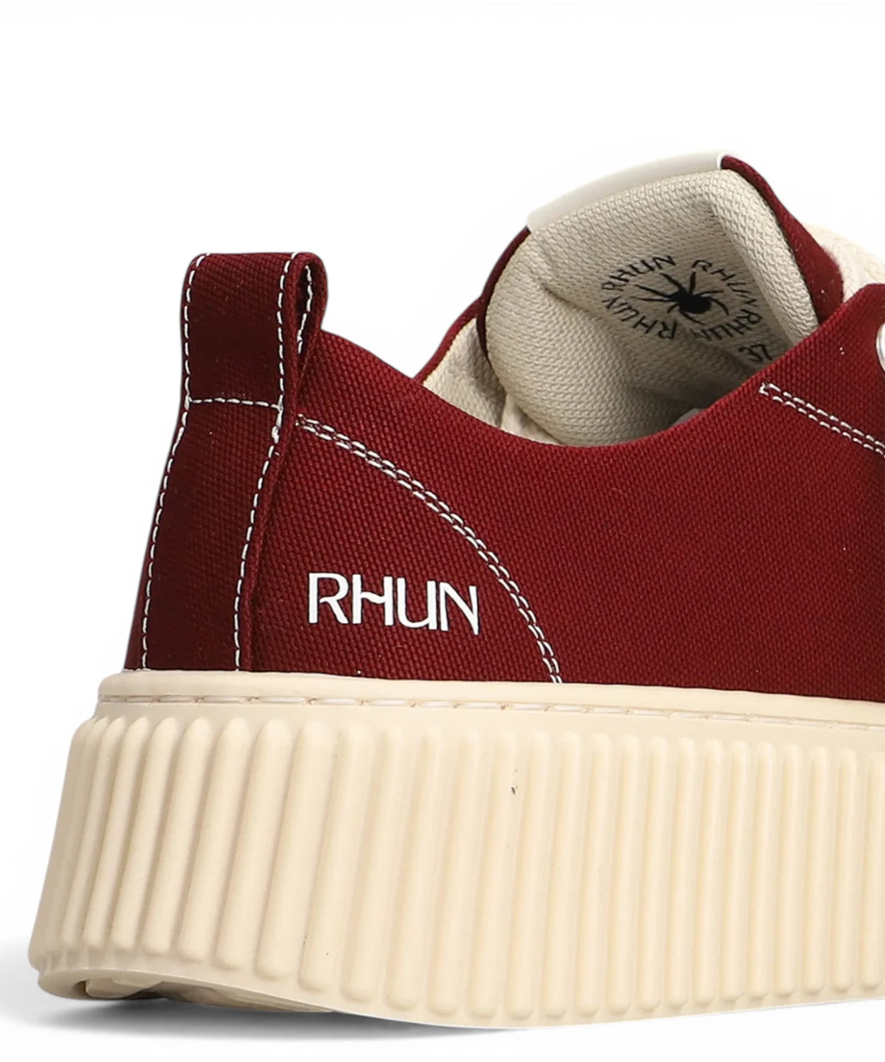 Sneakers Rhun 2020 Canvas Burgundy con Suola Voluminosa