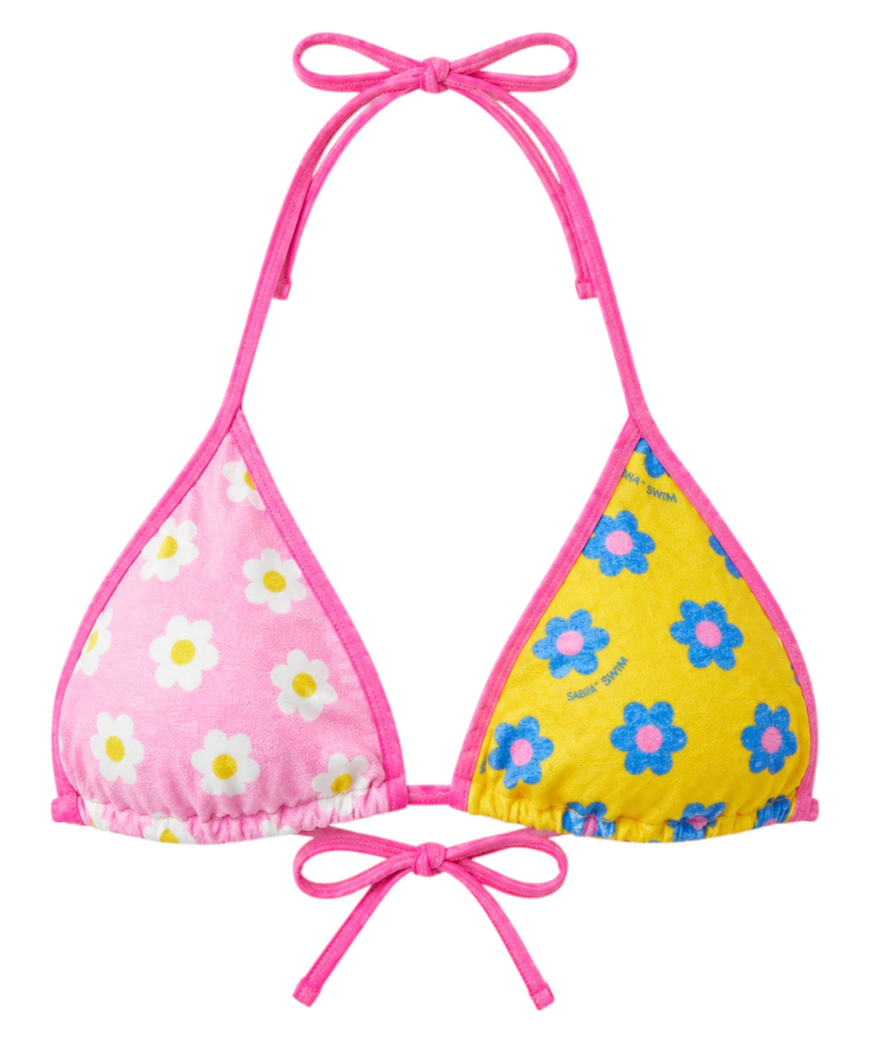 Top bikini MC2 Saint Barth con Fiori