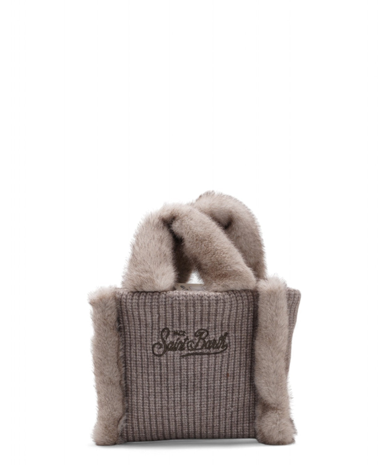 Borsa Vanity Mini Shearling in lana e pelliccia-Mc2 Saint Barth-Borse a mano-Vittorio Citro Boutique