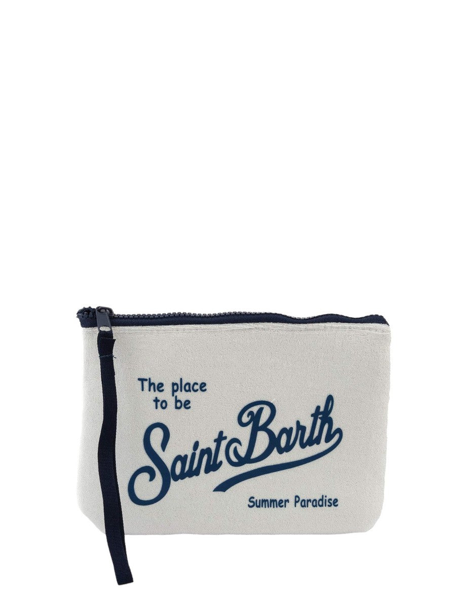 Pochette Aline in spugna bianca-Mc2 Saint Barth-Pochette-Vittorio Citro Boutique