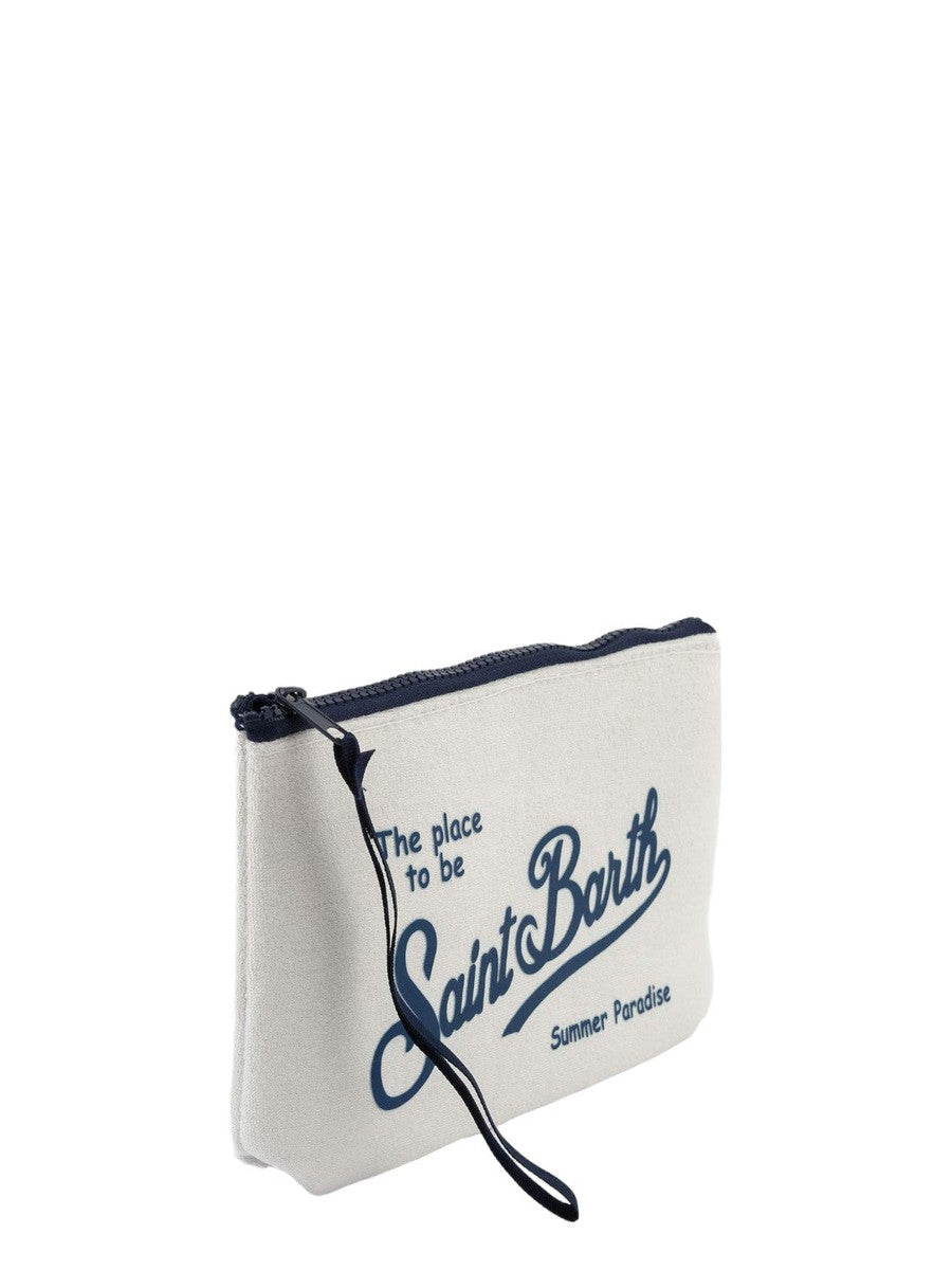 Pochette Aline in spugna bianca-Mc2 Saint Barth-Pochette-Vittorio Citro Boutique
