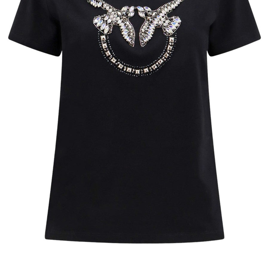T-shirt quentin logo ricamato-Pinko-T-shirt-Vittorio Citro Boutique