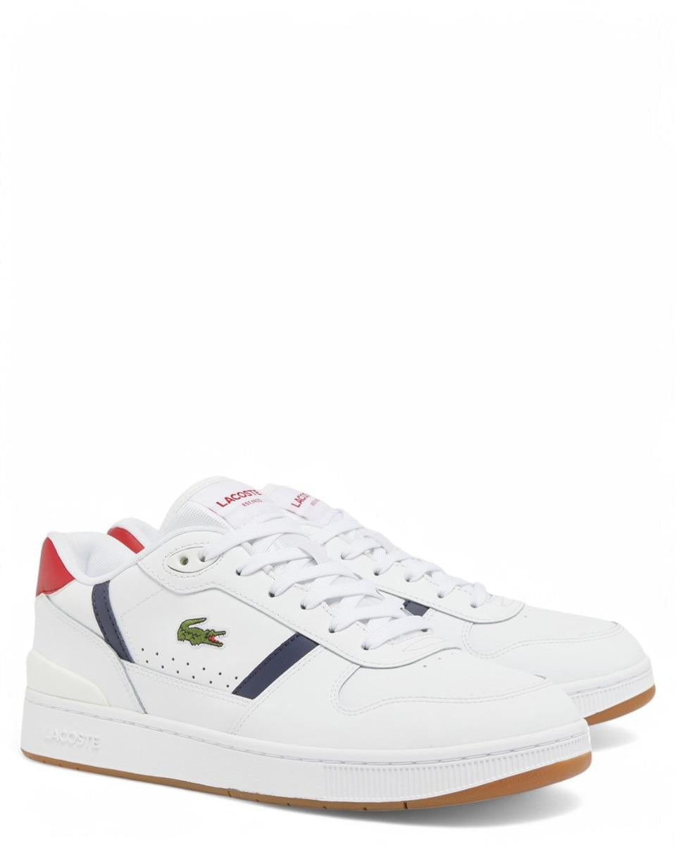 Sneakers Uomo in Pelle T-Clip Set-LACOSTE-Sneakers-Vittorio Citro Boutique