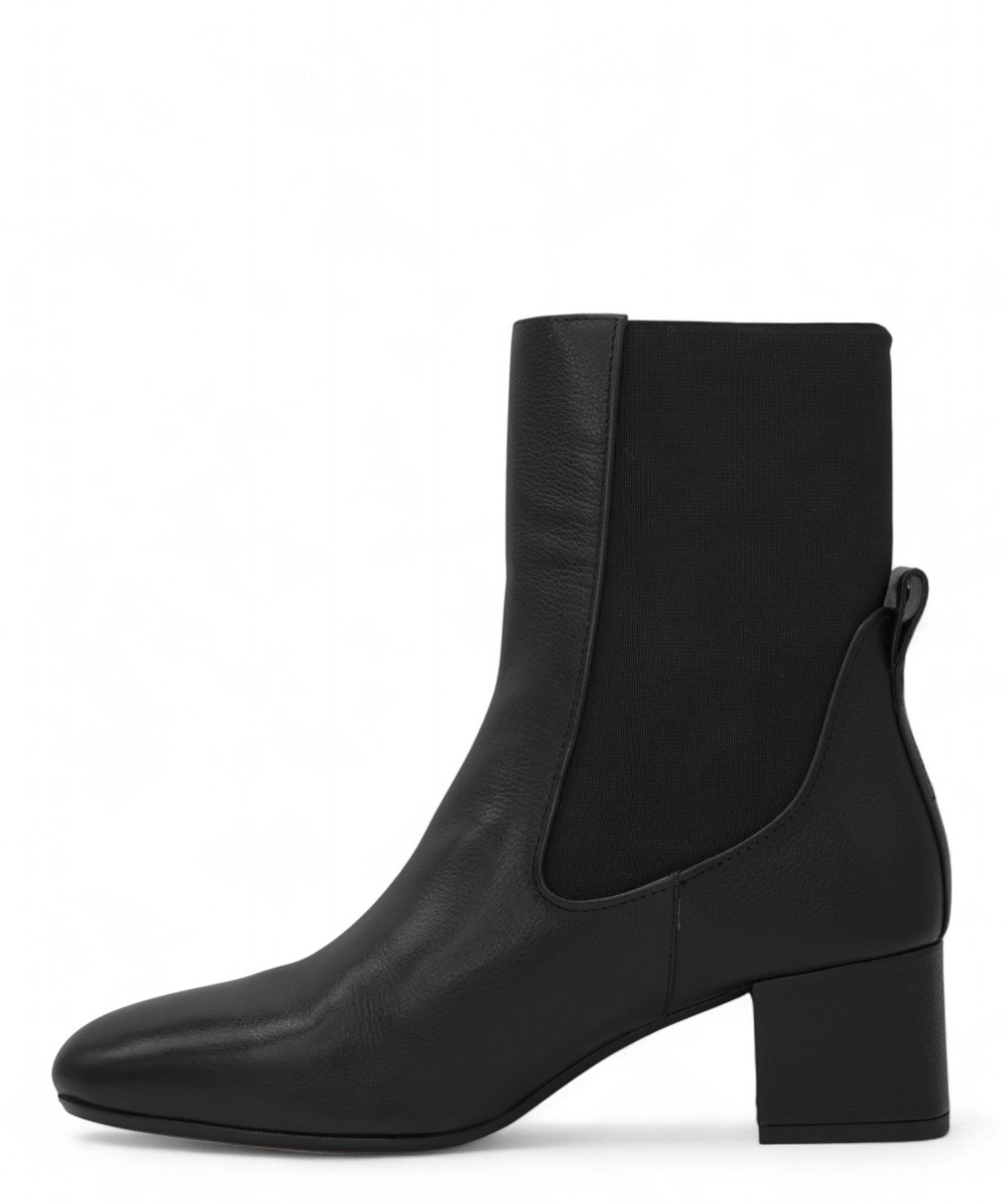 Tronchetto da donna in pelle con elastici Tronchetto da donna in pelle con elastici