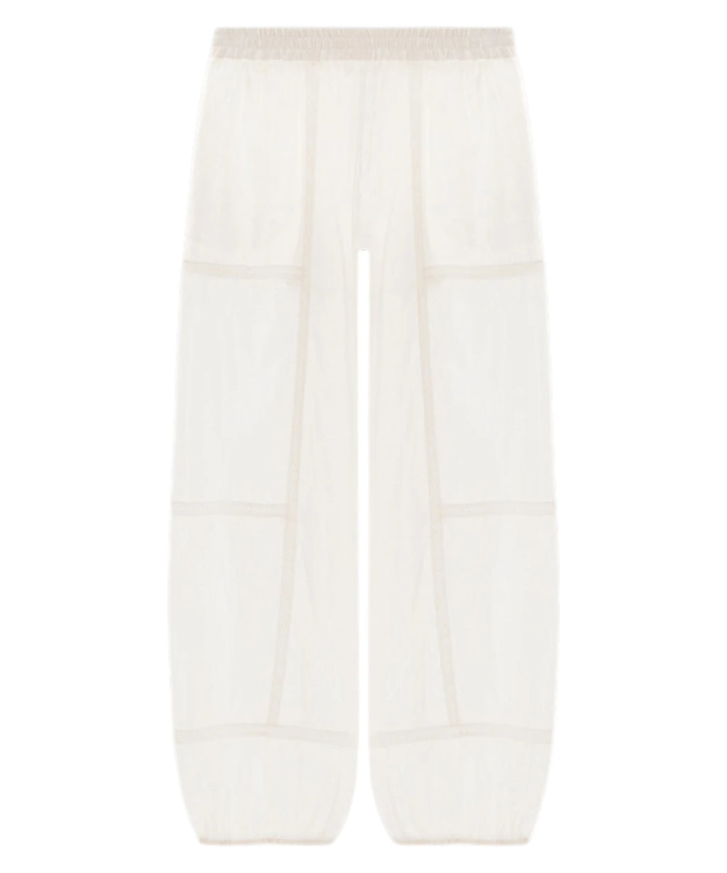 Twinset Pantaloni Joggers Voile Pizzo