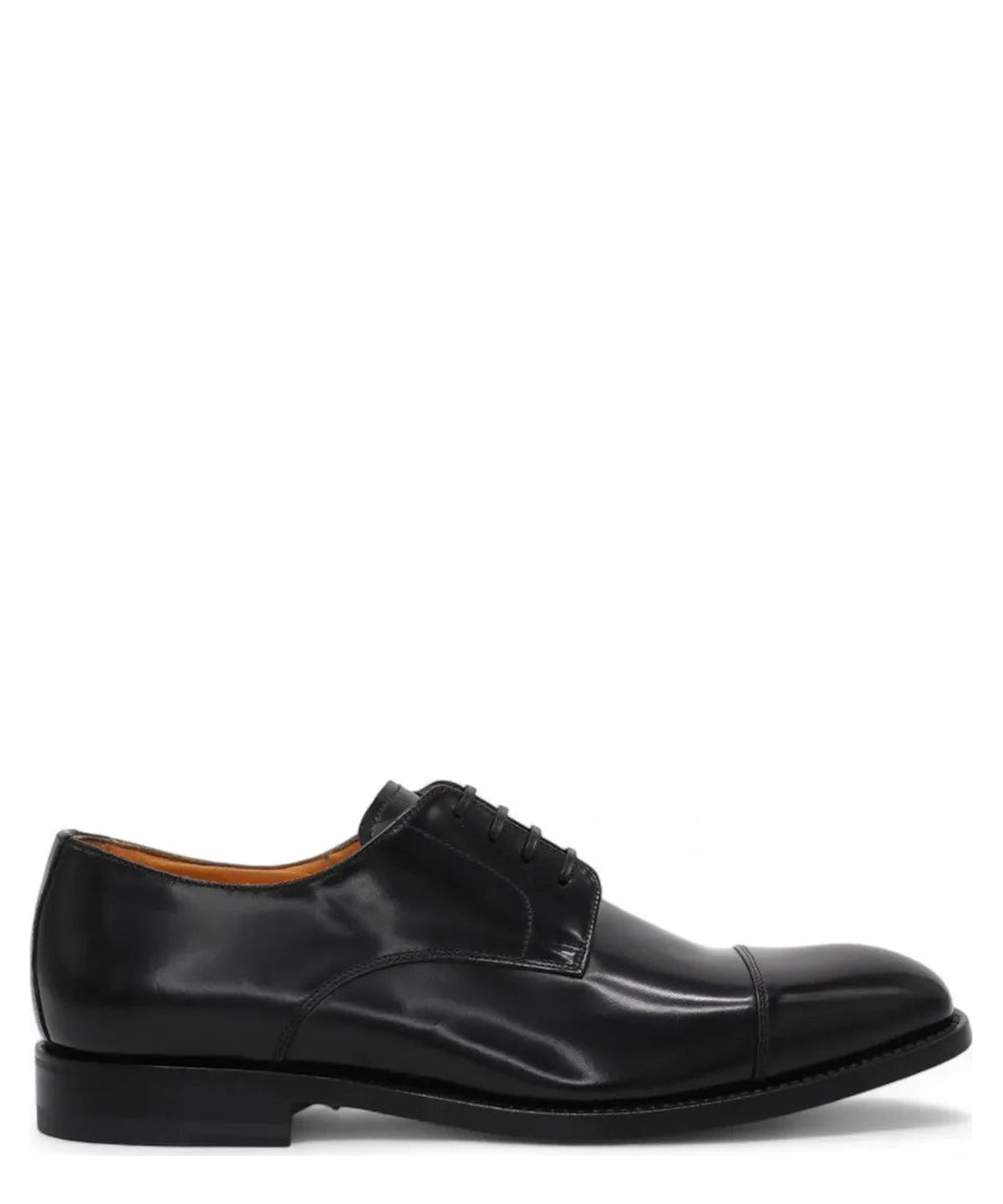 Scarpe Derby in Pelle Antik Nero-Graziano Salvatelli-Stringate-Vittorio Citro Boutique