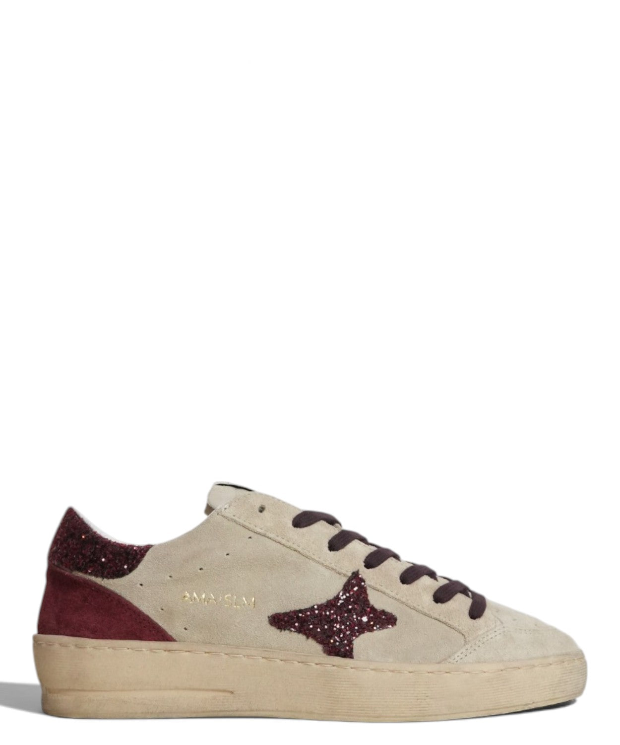 Sneakers Ama Brand Slam in Suede con Stella Glitter
