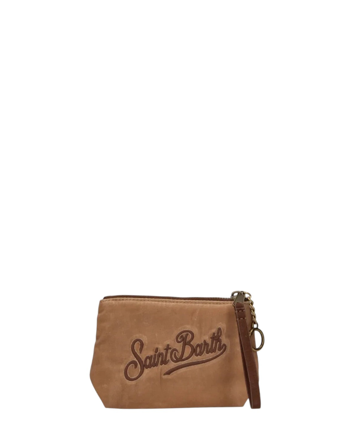 Pochette Aline Mini in Cotone Cerato con logo