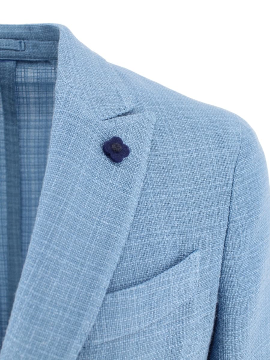 Giacca Lana e seta petto a lancia-Giacche-Lardini-Vittorio Citro Boutique