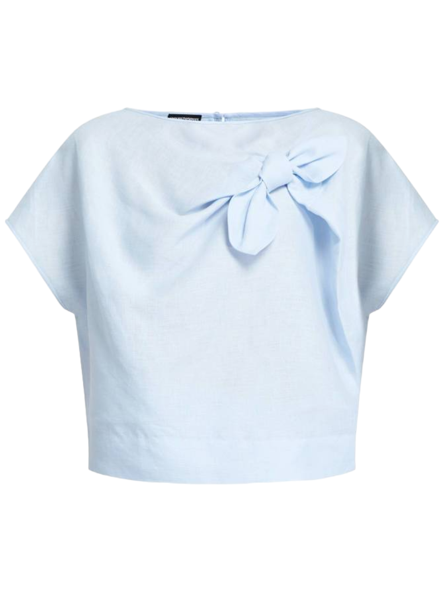 Blusa con scollo a barca-Emporio Armani-Camicie-Vittorio Citro Boutique