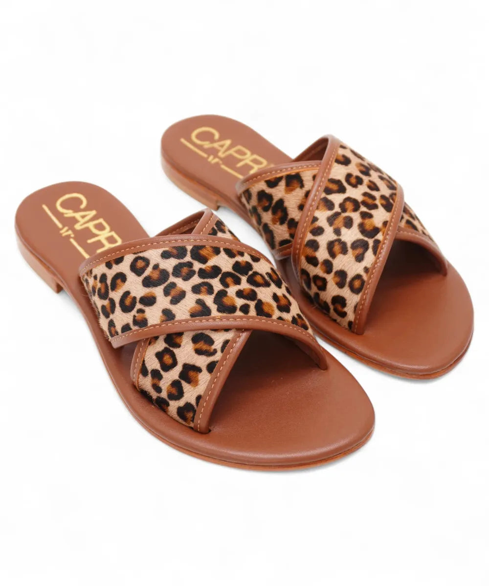 Sandalo Capri Artigianale Animalier in Cavallino-Capri Vittorio Citro-Ciabatte-Vittorio Citro Boutique