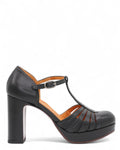 Yaisu in Pelle Nera-CHIE MIHARA-Scarpe con tacco-Vittorio Citro Boutique