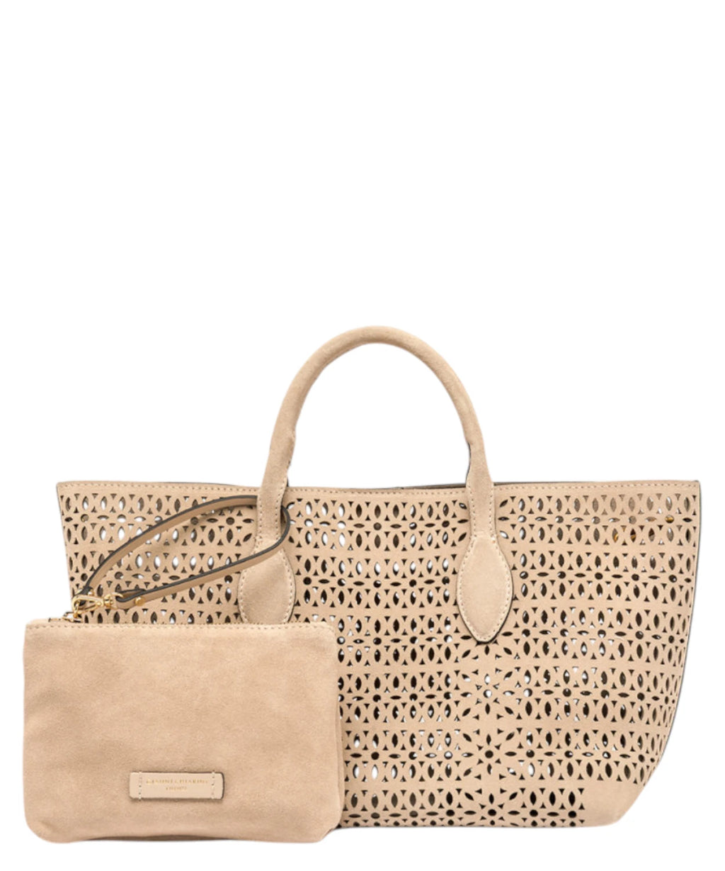 Gianni Chiarini Mashup Small Bag in Lasered Suede