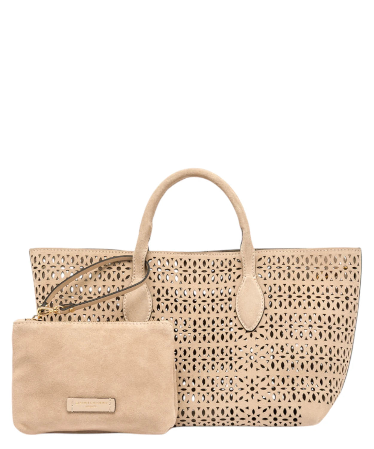 Gianni Chiarini Mashup Small Bag in Lasered Suede