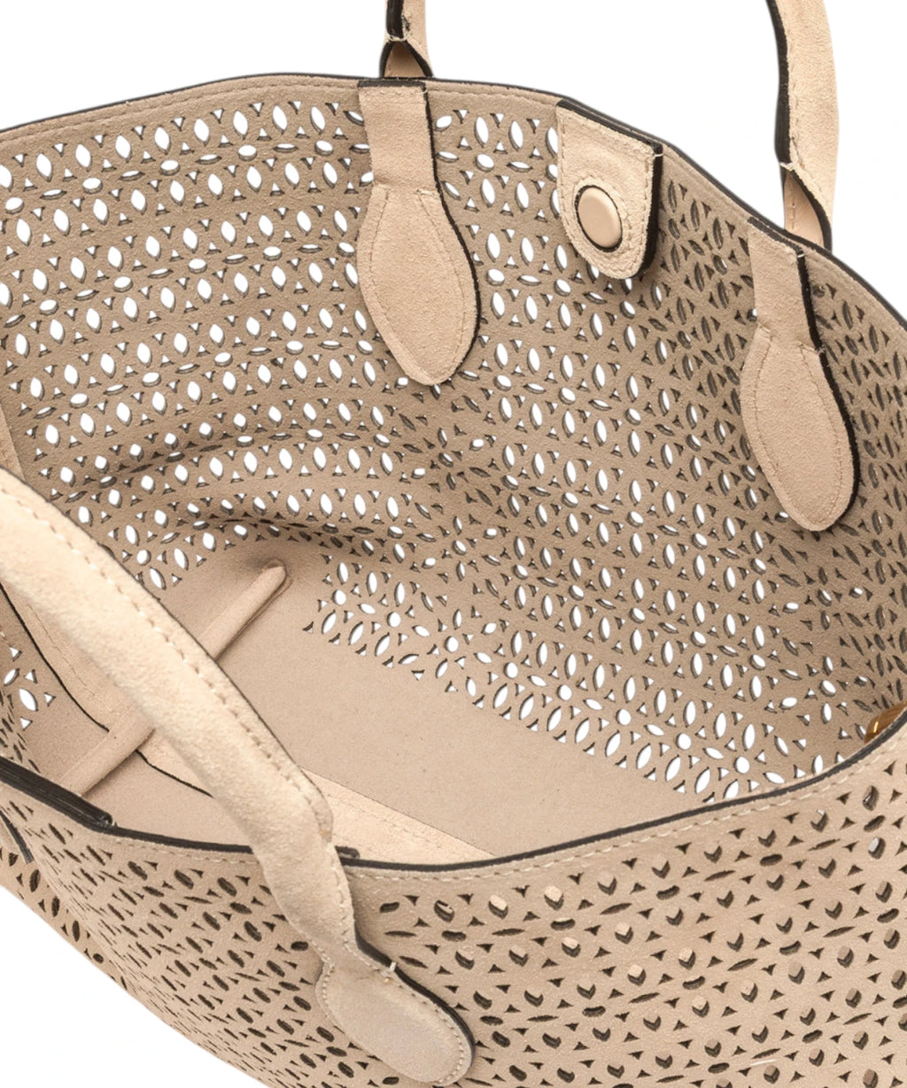 Gianni Chiarini Mashup Small Bag in Lasered Suede
