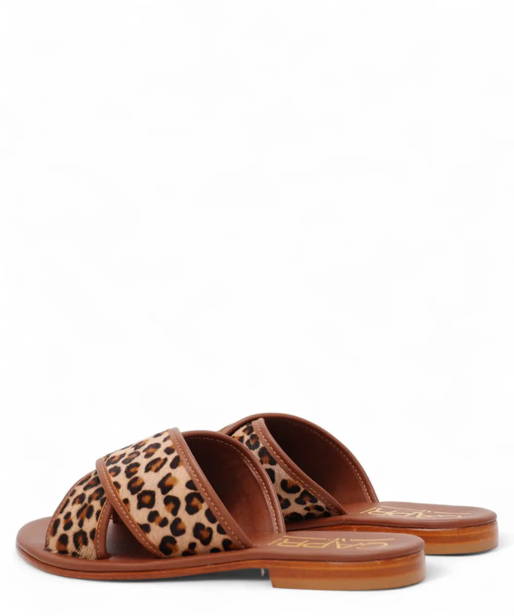 Sandalo Capri Artigianale Animalier in Cavallino-Capri Vittorio Citro-Ciabatte-Vittorio Citro Boutique