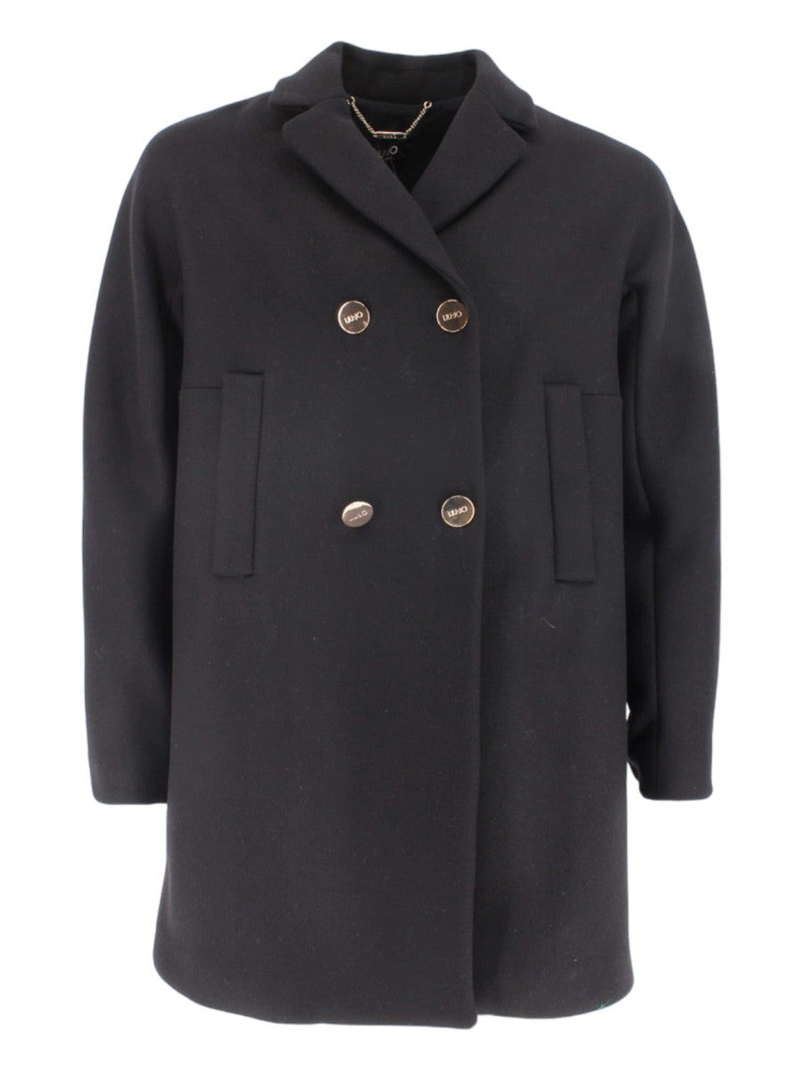 Cappotto Doppiopetto in Misto Lana di Liu Jo-Liu-Jo-Cappotti-Vittorio Citro Boutique