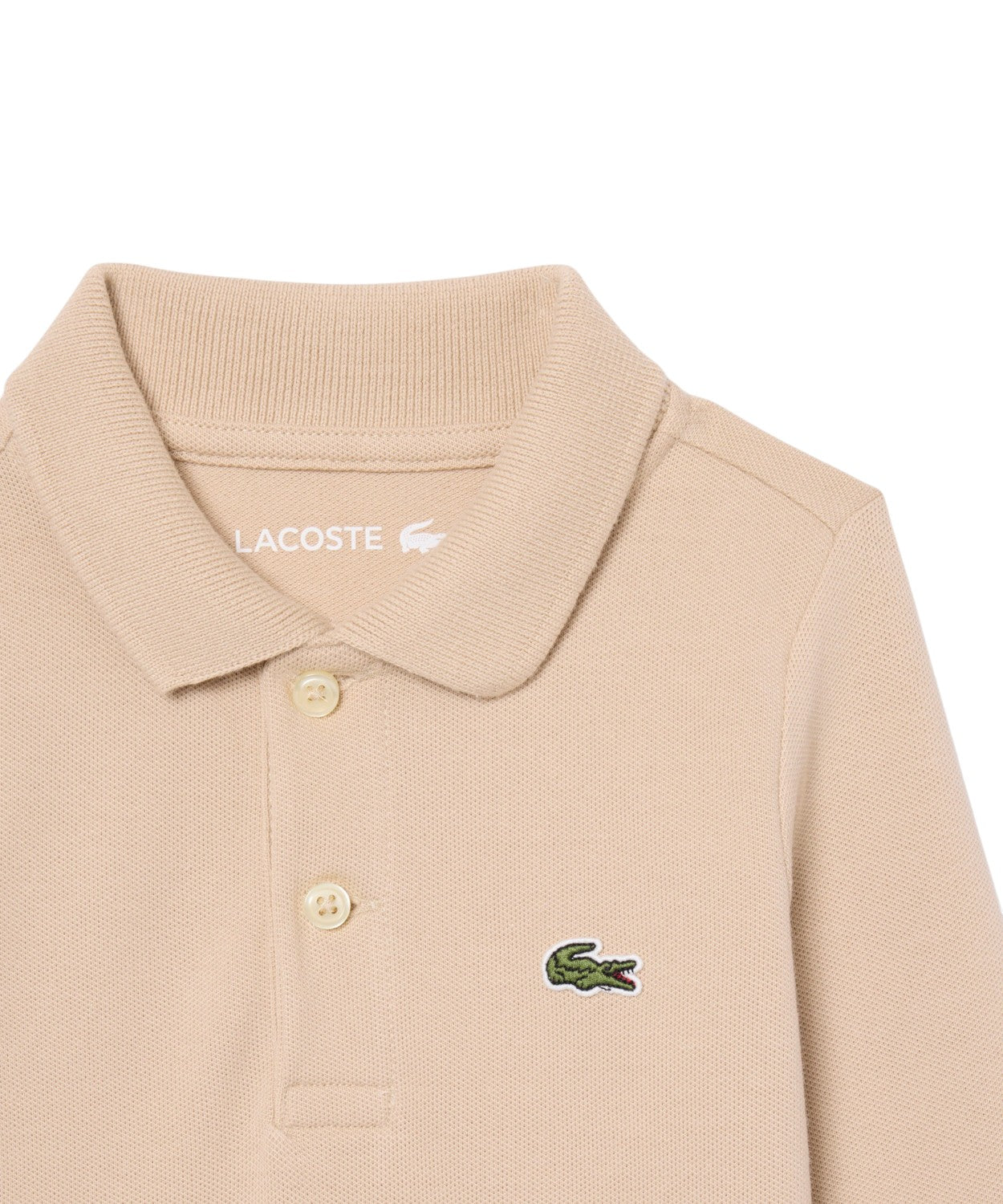 Body Lacoste Neonato in Cotone a Maniche Lunghe