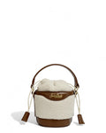 Borsa a secchiello Mila Teddy in sherpa con tracolla-Mc2 Saint Barth-Borse a spalla-Vittorio Citro Boutique
