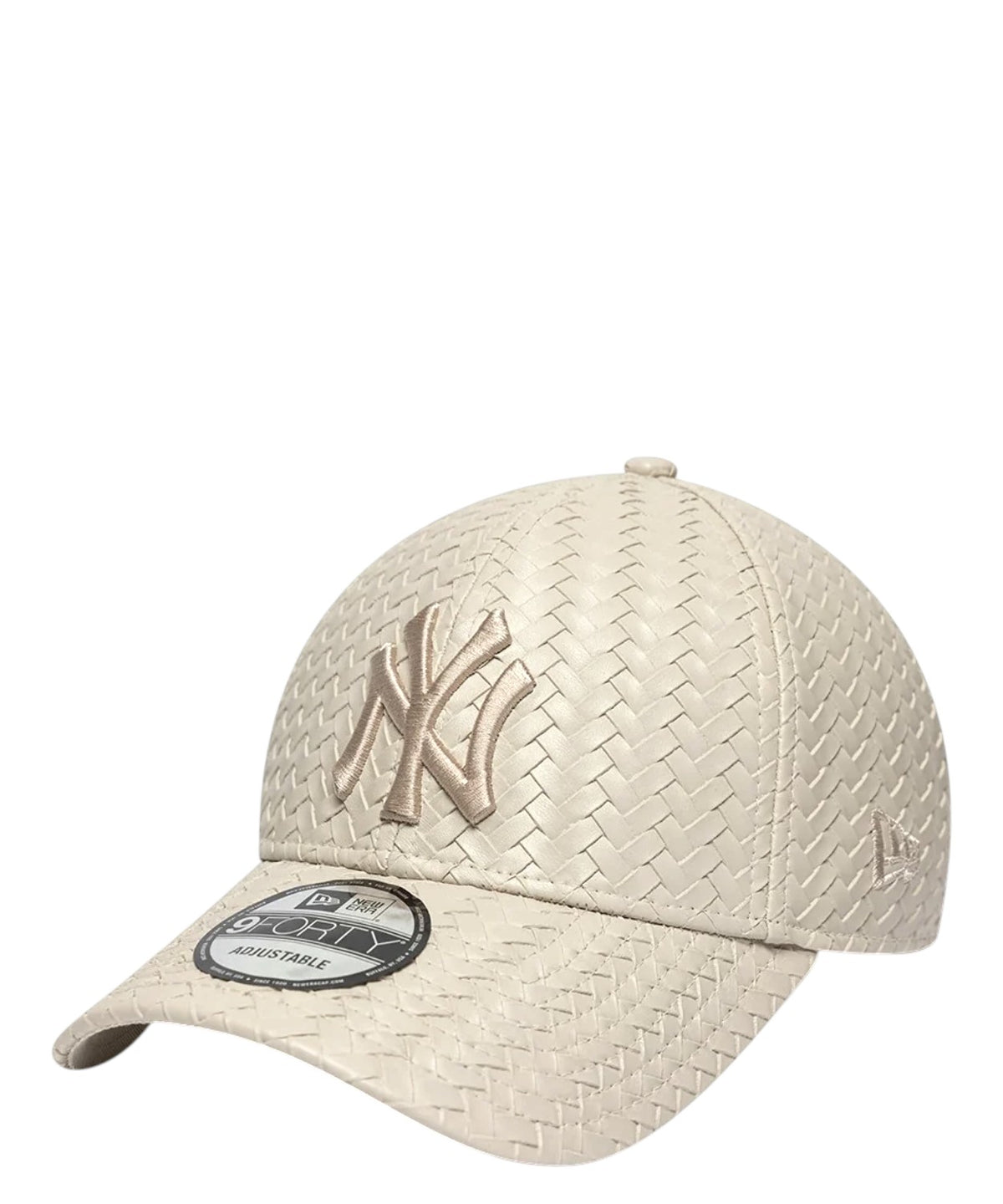 New Era 9FORTY New York Yankees béžová z tkaniny PU Weave