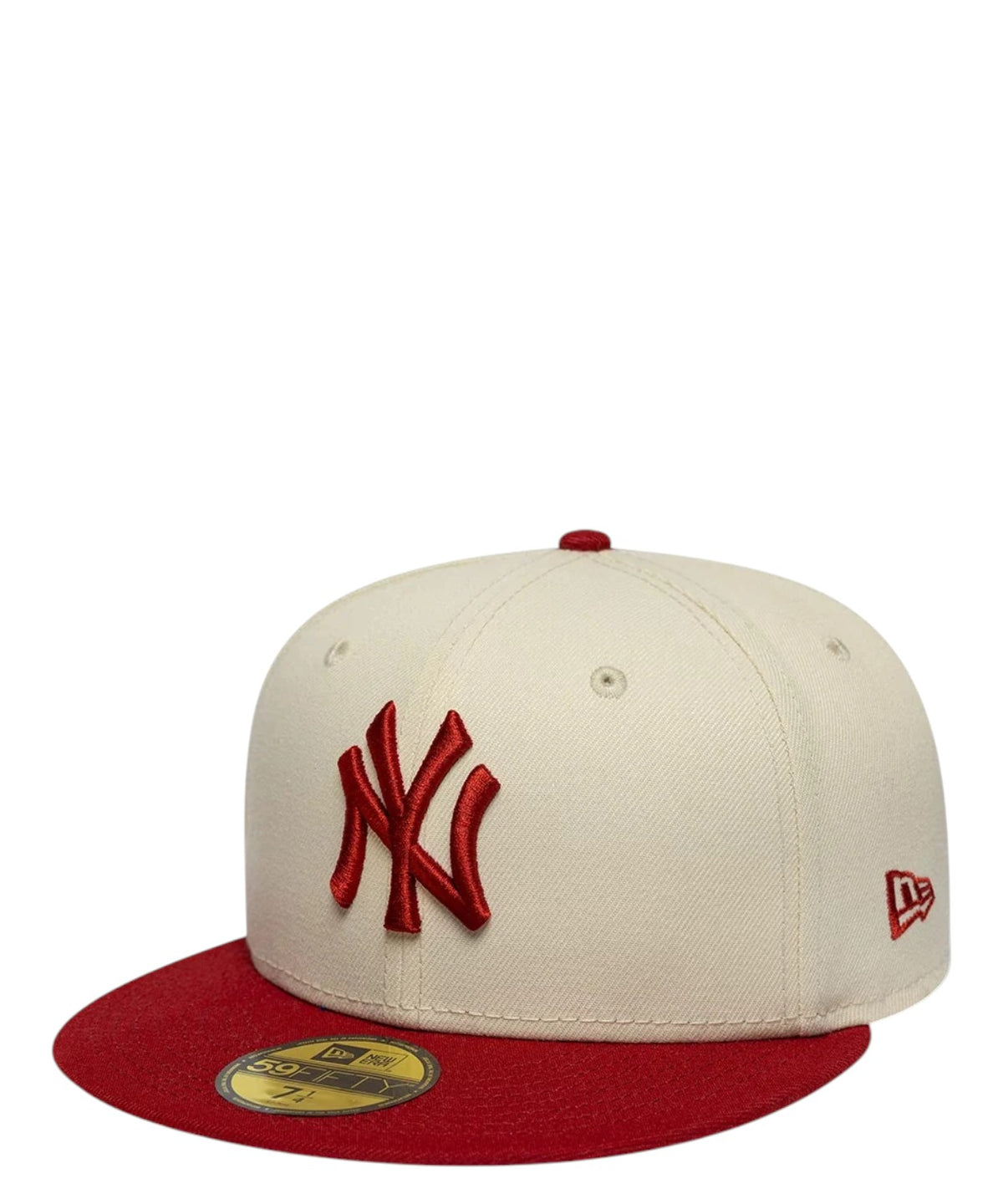 New Era New York Yankees Cream & Red 59FIFTY Fitted Cap