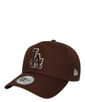 Gorra 9FORTY E-Frame marrón con contorno del equipo MLB LA Dodgers de New Era