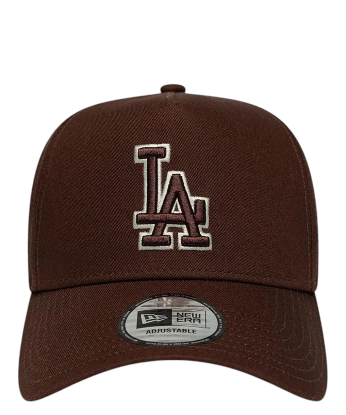 Gorra 9FORTY E-Frame marrón con contorno del equipo MLB LA Dodgers de New Era
