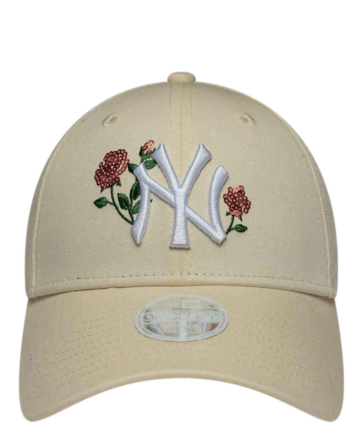„New Era“ 9FORTY Niujorko „Yankees“ MLB rožiniais blizgučiais