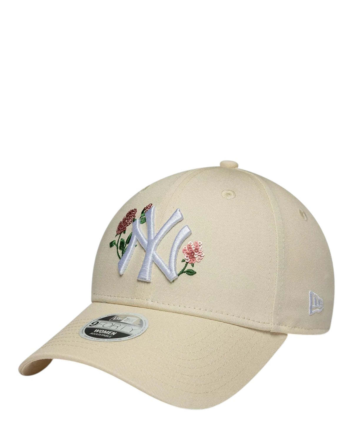 „New Era“ 9FORTY Niujorko „Yankees“ MLB rožiniais blizgučiais
