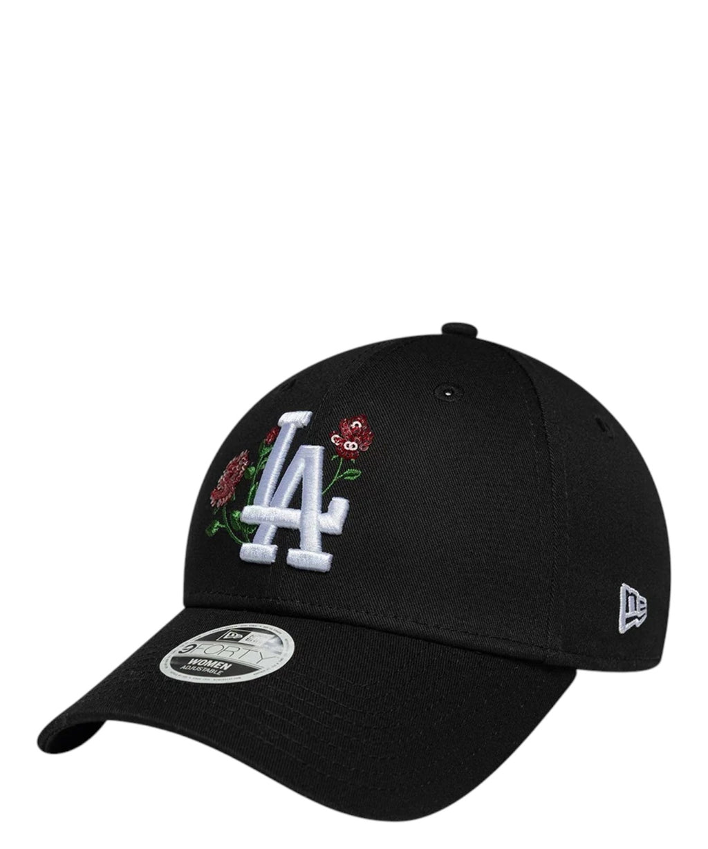 New Era 9FORTY LA Dodgers MLB Rose Sequin Nero Donna