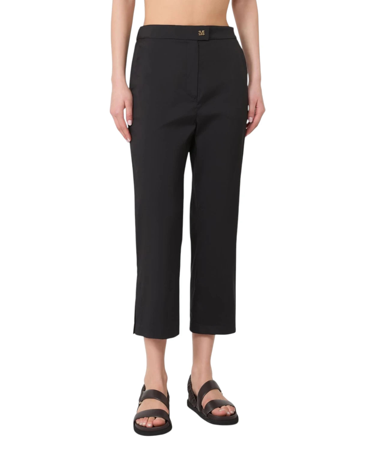 Spodnie Capri Max Mara z bawełny elastycznej