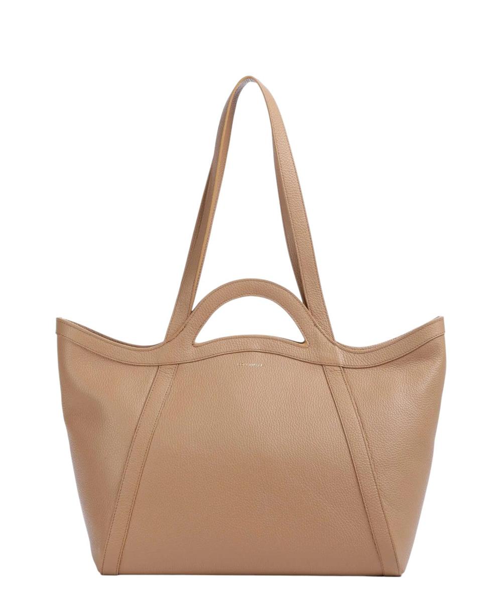 Borsa Shopper Amalia in Pelle Granulata-Coccinelle-Borse a spalla-Vittorio Citro Boutique