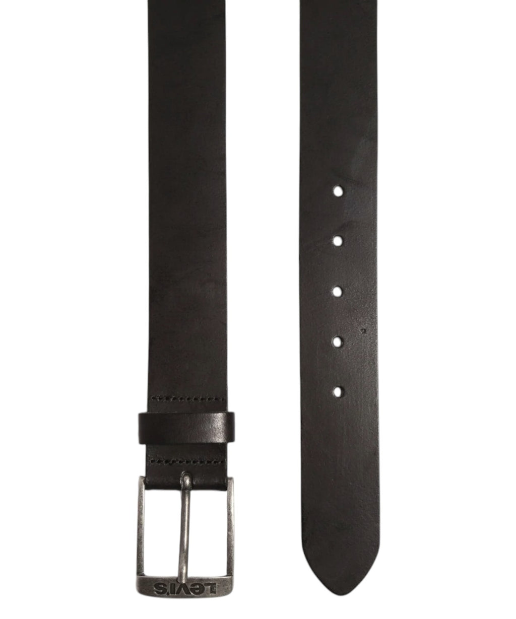 Cintura Uomo Levi's 40 mm in Pelle Nera New Duncan
