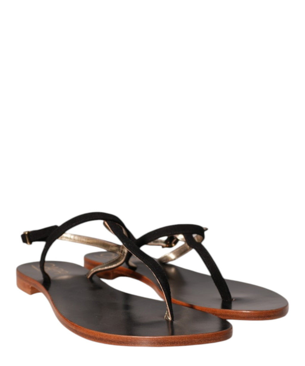 Vittorio Citro Capri Suede Leather Thong Sandal
